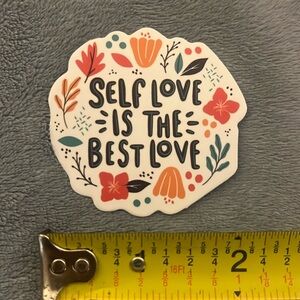 ⚪️ “Self Love is The Best Love” Vinyl Sticker